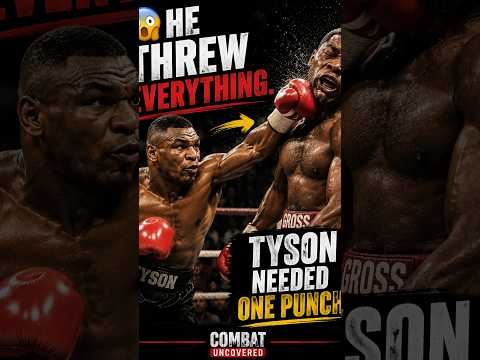 😳 He Threw Everything. Tyson Needed ONE Punch. #shorts