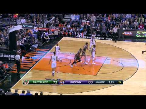 Jared Dudley Highlights Bucks vs. Suns 12.15.2014 - 10 Points, 5 Assists