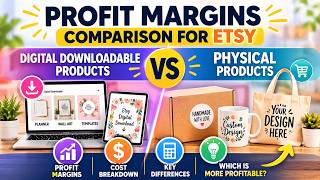 Profit Margins Comparison For Etsy Digital Downloadable Products Vs Physical Products