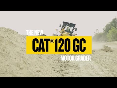 The Cat® 120 GC Motor Grader - Slope Grading