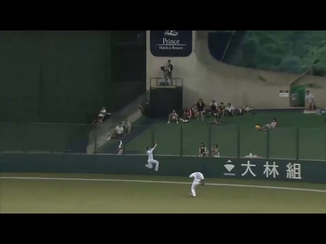 【4回表】凄いのはバッティングだけじゃない!! ライオンズ・秋山 フェンス際のファインプレー!! 2015/7/14 L-E