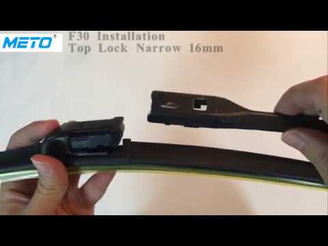 METO T6 Wiper Blades Adapter F30 Installation