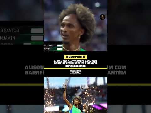 Alison dos Santos vence 400m com barreiras em Budapeste e mantém invencibilidade em 2026