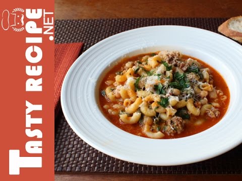 how to cook Sausage Pasta Fazool recipe from tasty recipe
