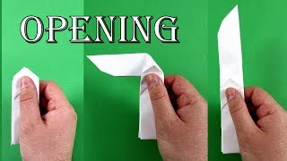 How to make a folding knife out of paper