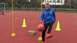 Individual football training • Speed, Reaction, Agility, Coordination, Finishing (HD)