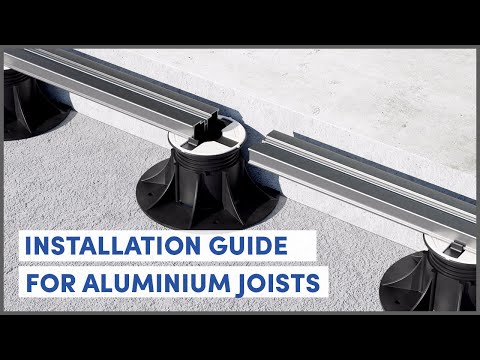 Installation guide for aluminum joists | Pedestal
