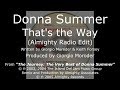 Donna Summer - That's the Way (Almighty Radio Edit) LYRICS - HQ "Journey" 2003