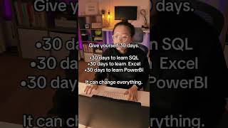 Give yourself 30 days to learn data analytics
