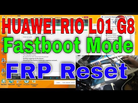 HUAWEI RIO L01 G8 Format/FRP Reset Fastboot Mode Chimera Tool Done