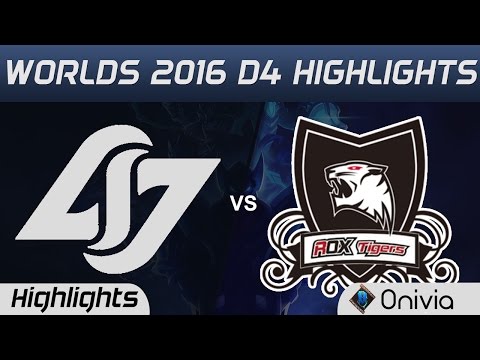 CLG vs ROX Highlights Worlds 2016 D4 Counter Logic Gaming vs ROX Tigers