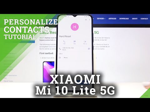 How to Add Picture to Contact on XIAOMI Mi 10 Lite 5G – Personalize Contact