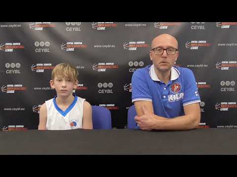 CEYBL U13 - Press conference, 14.1.2023, HAKRO Merlins Crailsheim - Sokol Dubeč