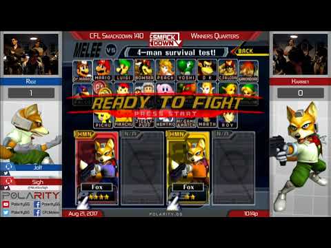 CFL Smackdown 140 Melee - Ridz (Fox) vs Harriet (Red) - Winners Quarters
