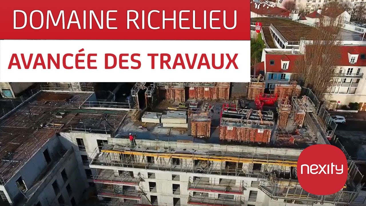 Découvrez l'avancée des travaux de la résidence Domaine Richelieu à Rueil-Malmaison