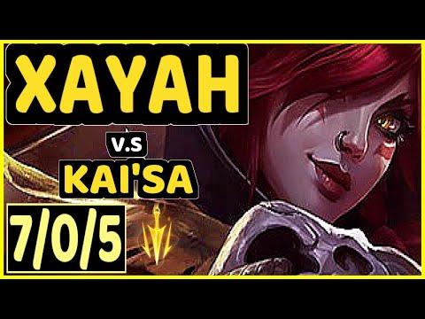 CHRISBERG (XAYAH) vs KAI'SA - 7/0/5 KDA BOTTOM ADC CHALLENGER GAMEPLAY - EUW
