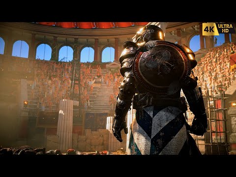 GLADIATOR ARENA MASSACRE - Assassin's Creed ORIGINS Brutal Combat Gameplay 4K UHD