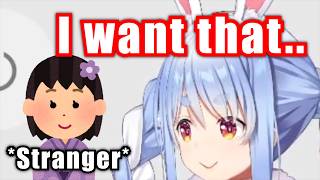Pekora Striking A Conversation With A Stranger To Get What She Wants【Hololive】