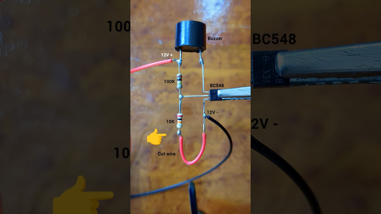 Simple security alarm project | electronics project #circuit #diyproject