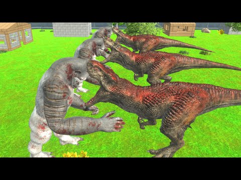 T- Rex vs Goro The Giant (live and die) 2021 - Animal Revolt Battle Simulator
