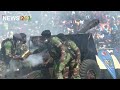 Zimbabwe National Army displays it bombarding machine