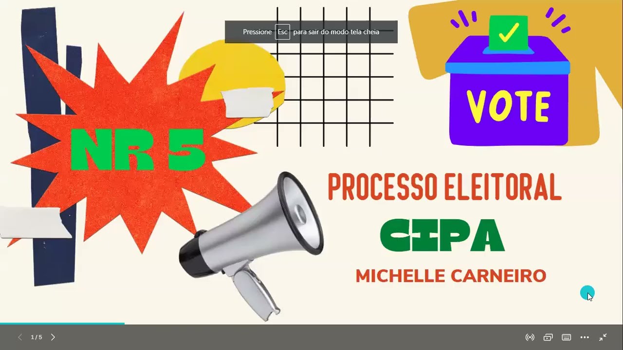 PROCESSO ELEITORAL CIPA- NOVA NR 5