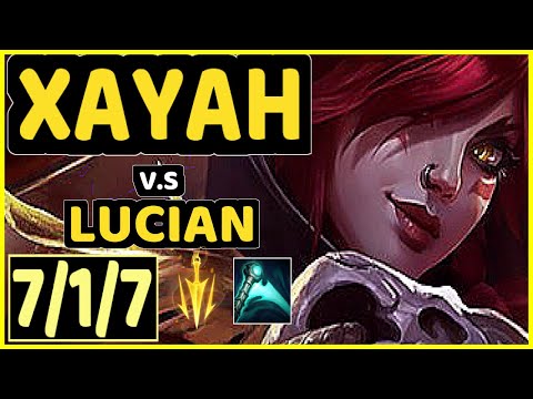RIKARA (XAYAH) vs LUCIAN - 7/1/7 KDA BOTTOM ADC GAMEPLAY - NA Ranked GRANDMASTER