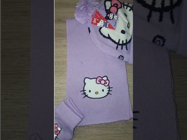 Vídeo relacionado con Hello Kitty Set de Bufanda, Gorro y Guantes para Niña, Conjunto Niña Invierno 3 Piezas para Viajes Escolares (4-12 Años, Rosa Hello Kitty)