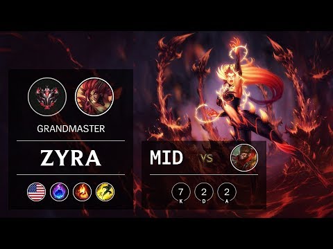 Zyra Mid vs Wukong - NA Grandmaster Patch 9.15