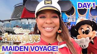 DISNEY ADVENTURE MAIDEN VOYAGE! | Embarkation Day Full Experience 🚢