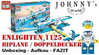 Enlighten 1125 Biplane - Doppeldecker Unboxing Aufbau und FAZIT Review in Deutsch