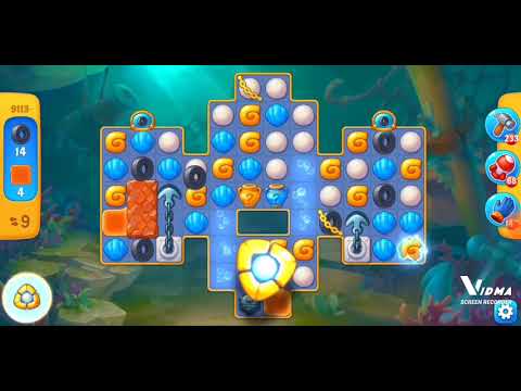 Fishdom. 9113 level no boosters and diamonds. 13 moves