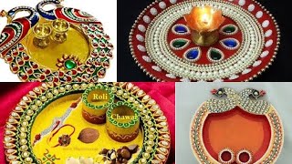 Raksha Bandhan Pooja Thali Decoration Ideas | DIY Rakhi Thali Decoration Ideas