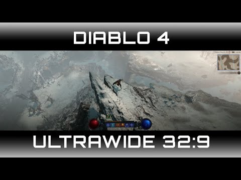 How Diablo 4 looks like on ultra wide Samsung G9 | Teleport | 32:9 1440p