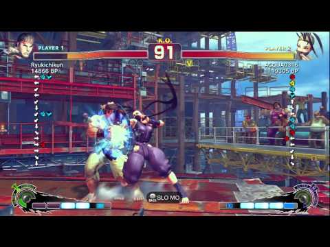 ACQUA0316 [Ibuki] vs Ryukichikun [Ryu] SSF4 Japanese Online Ranked Matches - TRUE-HD