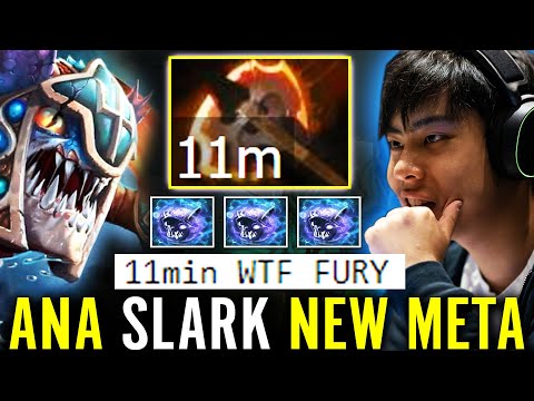 ANA [Slark] WTF NEW META!!? 11m Fury RANKED Match Fountain Dive 100% GOD Dota 2 Pro Carry Guide