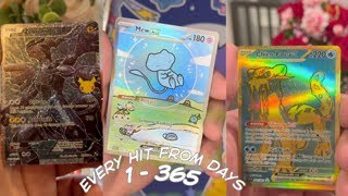 365 Day Recap! | Every Hit I Pulled #pokemon #pokemoncards #pokemongo #pokemontcg #shorts #tcg