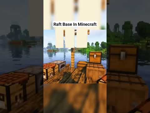 NYAN Creations - Raft Base In Minecraft #shorts #minecraft