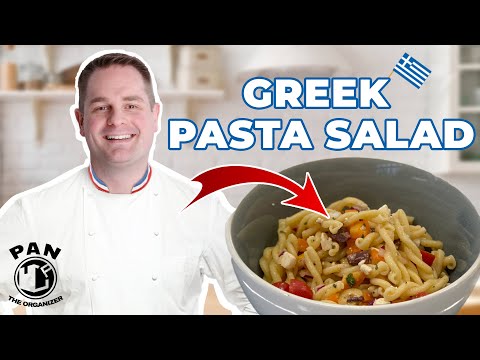 AMAZING & HEALTHY Greek Pasta Salad in Under 10 MIN !!