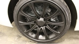 Plasti dipping BMW M5 RIMS! new Project Dream Banner!