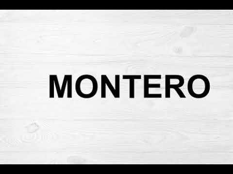 How To Pronounce Montero