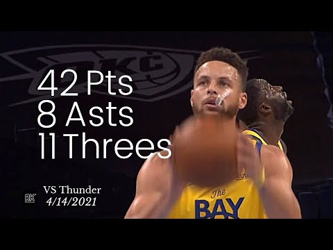 Stephen Curry 42 Pts, 8 Asts, 11 Threes vs Thunder | FULL Highlights