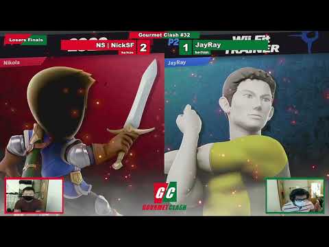 Gourmet Clash #32 - NickSF (Mii Swordfighter) vs JayRay (Wii Fit) Losers Finals - Ultimate Singles