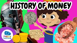 The History of Money: From Bartering to Banknotes 💰 Economy for Kids | @HappyLearningENG