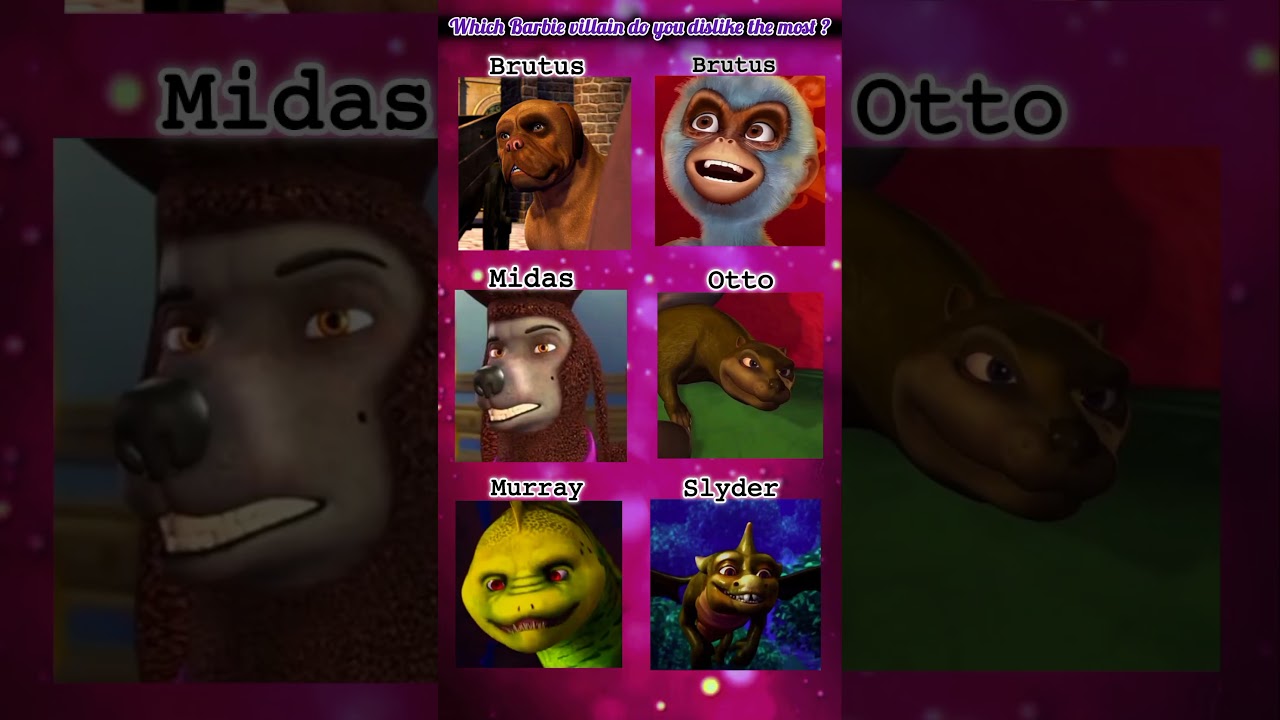 Don't scroll without choosing one 🐶🐵🦦🐲 #barbie