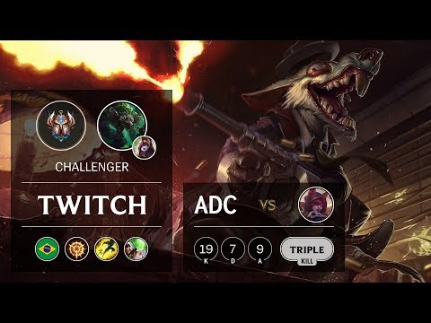 Twitch ADC vs Xayah - BR Challenger Patch 9.20