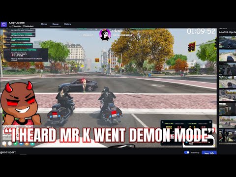 Client aka Peanut Reacts To Mr K Going Demon Mode And More | NoPixel 4.0