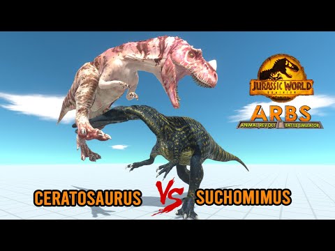 CERATOSAURUS (JWD) vs SUCHOMIMUS (JWE) - Animal Revolt Battle Simulator