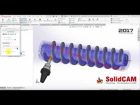 SolidCAM2017 Schneckenradbearbeitung