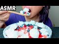 ASMR MERINGUE Cookies Strawberry Blueberry Whipped Cream 먹방 Eating Sounds No Talking SuellASMR
